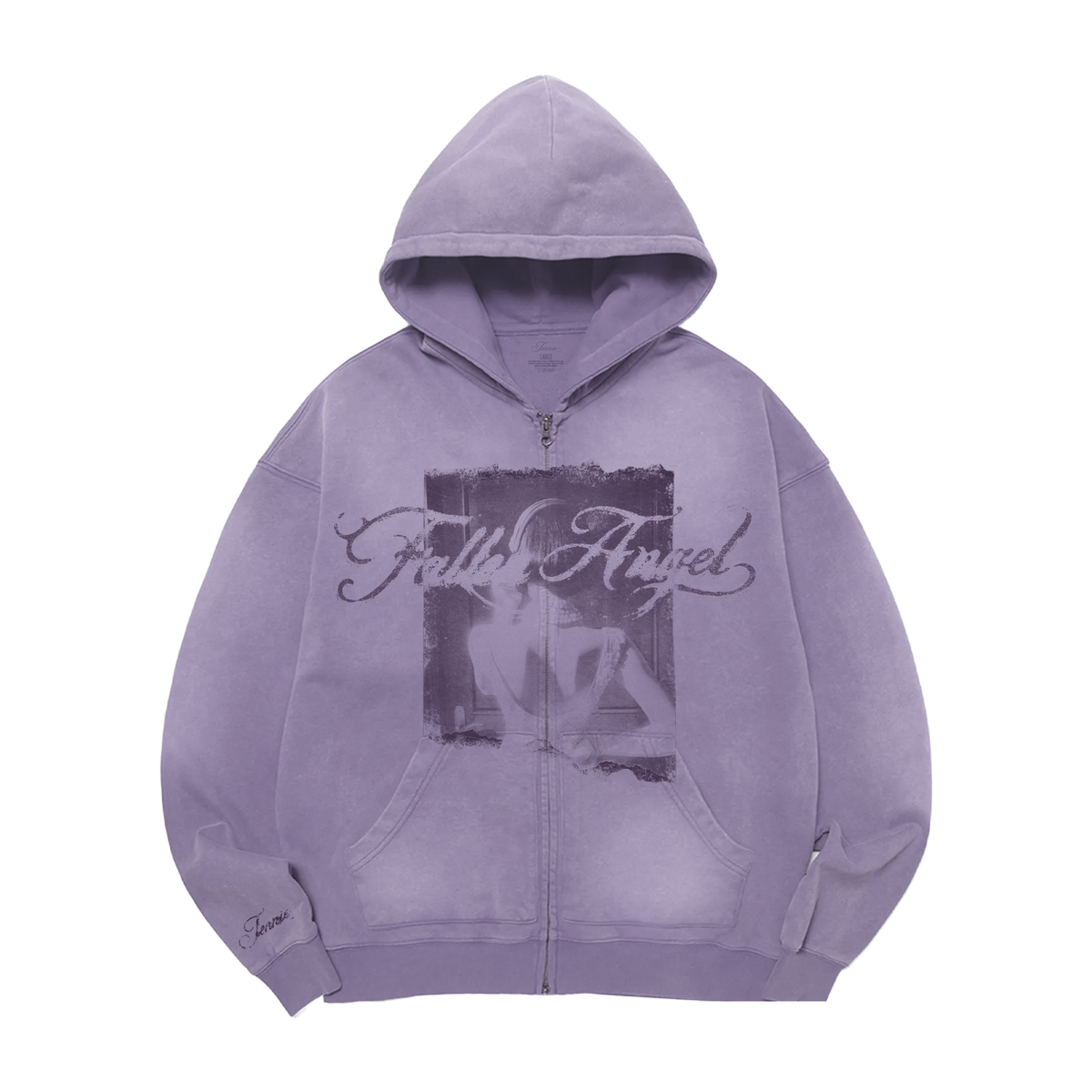 Fallen Angel Lavender Zip Hoodie